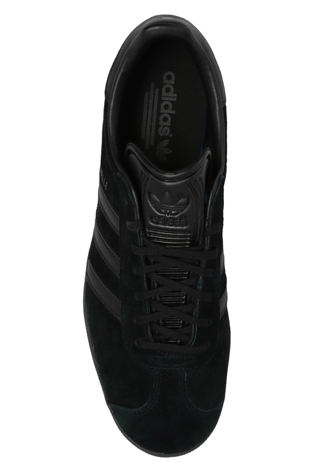 Mens black on sale leather gazelle trainers